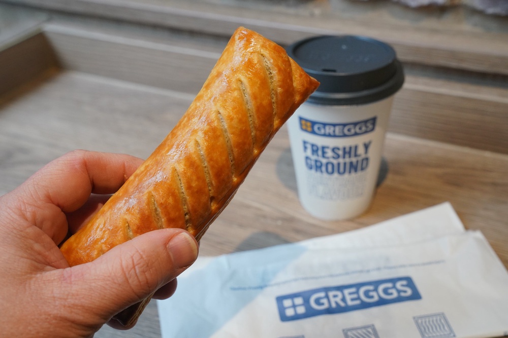 A famous Greggs sausage roll (PA)