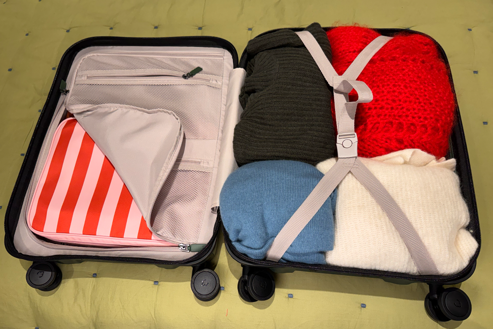 The size of Antler’s cabin suitcase is the compliant with budget airlines (Alessia Armenise/The Independent)