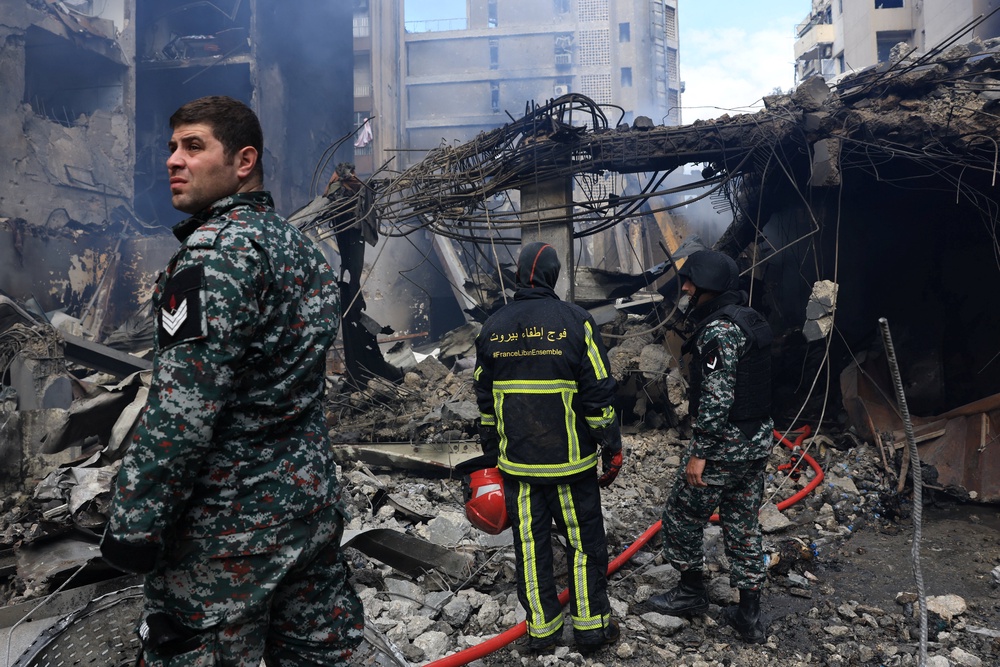 Beirut has been heavily shelled by Israeli forces in its conflict with Hezbollah (Reuters)