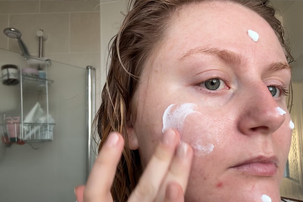 It gives a flattering finish left on make-up free skin (Lucy Smith/The Independent)