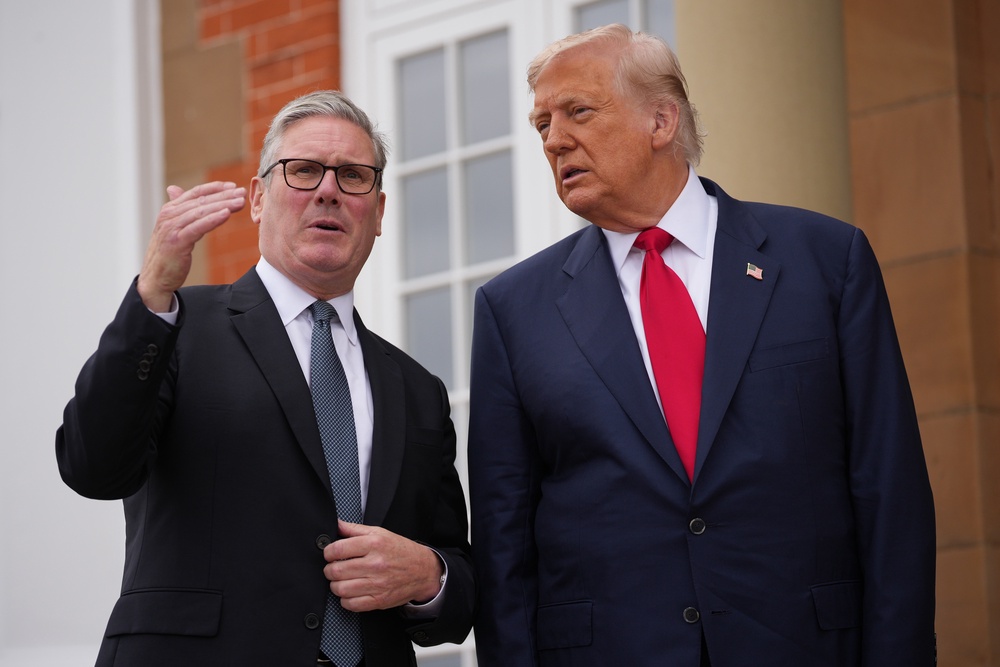 Sir Keir Starmer and Donald Trump (PA) (PA Archive)