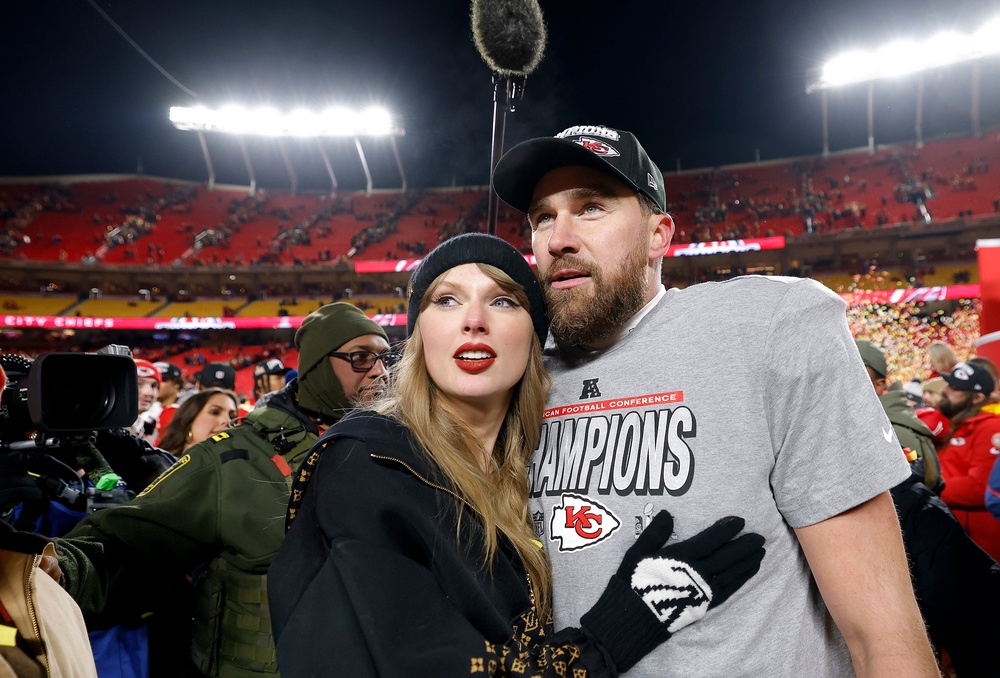 Taylor Swift and Travis Kelce got engaged last year (Getty)