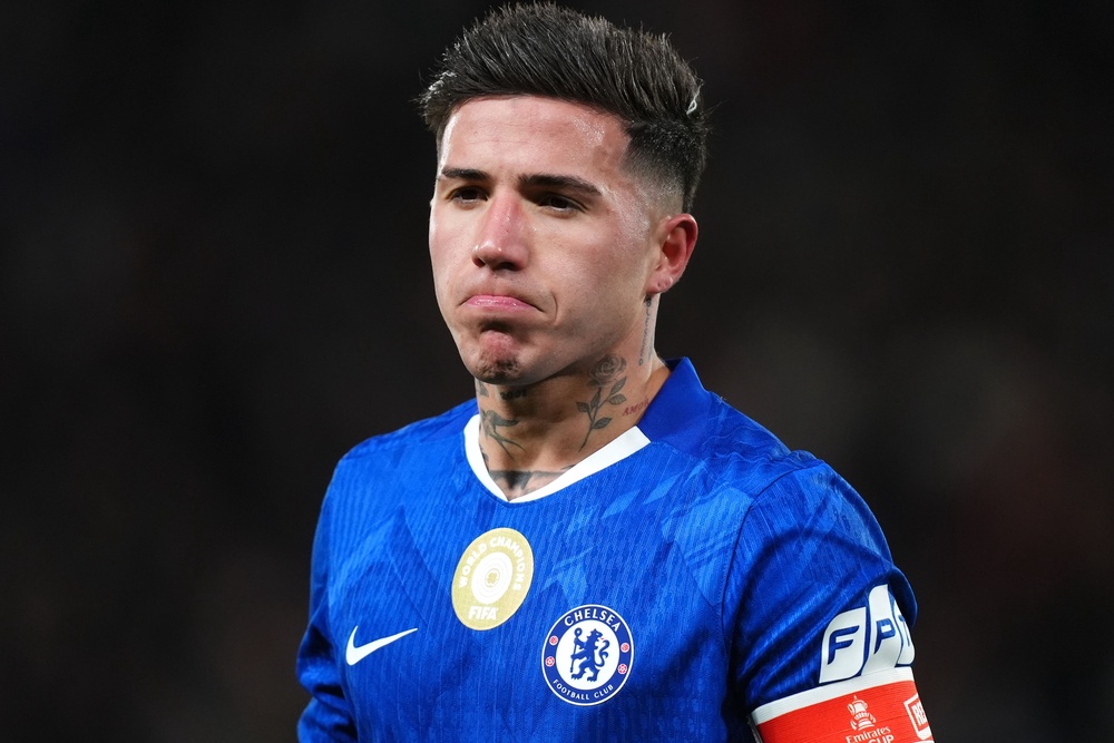 Enzo Fernandez will sit out Chelsea’s Premier League showdown with Manchester City (Mike Egerton/PA) (PA Wire)