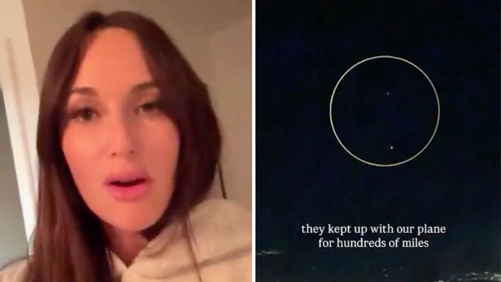 Kacey Musgraves filmed UFOs following her flight to Nashville earlier this week (Kacey Musgraves/Instagram)