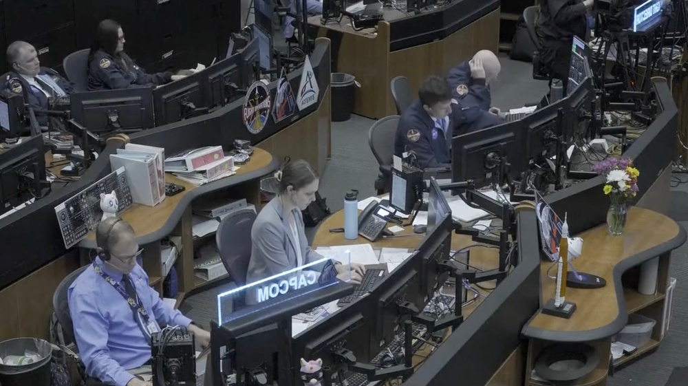 NASA's mission control is seen on Friday April 10 (NASA)