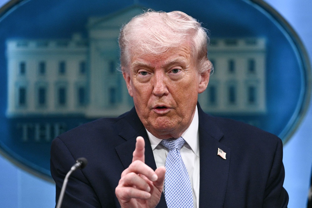 Trump won the 2024 presidential election promising to lower rising costs for Americans, but his war in Iran has caused gas prices to soar (AFP via Getty Images)