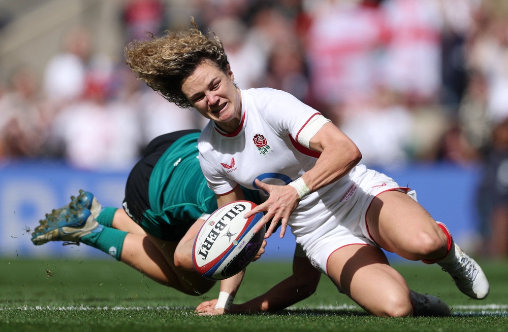 Ellie Kildunne was brilliant denied by Vicky Elmes Kinlan (Action Images via Reuters)