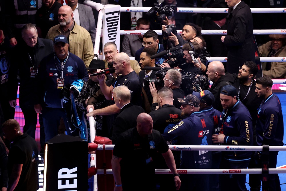 Fury calling out Anthony Joshua after beating Makhmudov (Getty)