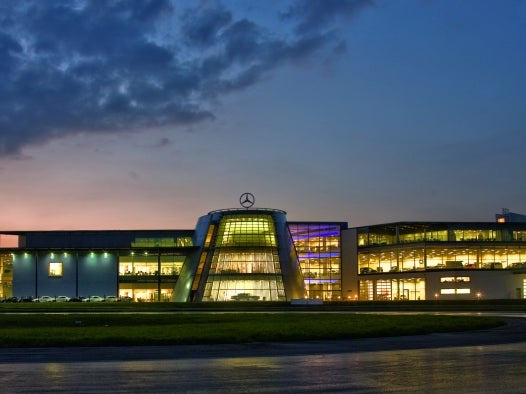 Mercedes-Benz World at the old Brooklands racing circuit in Surrey celebrates 20 years this year (Mercedes-Benz)