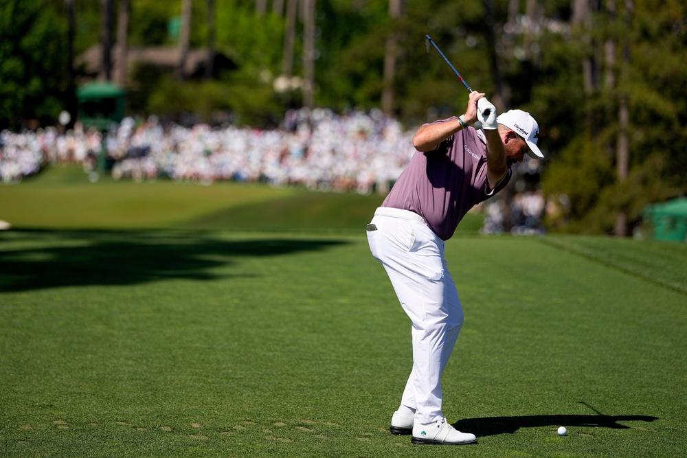 Shane Lowry made his second Masters hole-in-one during the third round at Augusta (Ashley Landis/AP) (AP)
