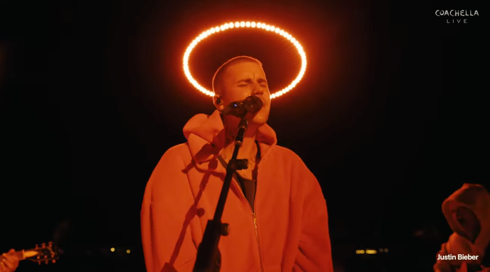 Justin Bieber performed on the main stage at Coachella (Coachella/YouTube)