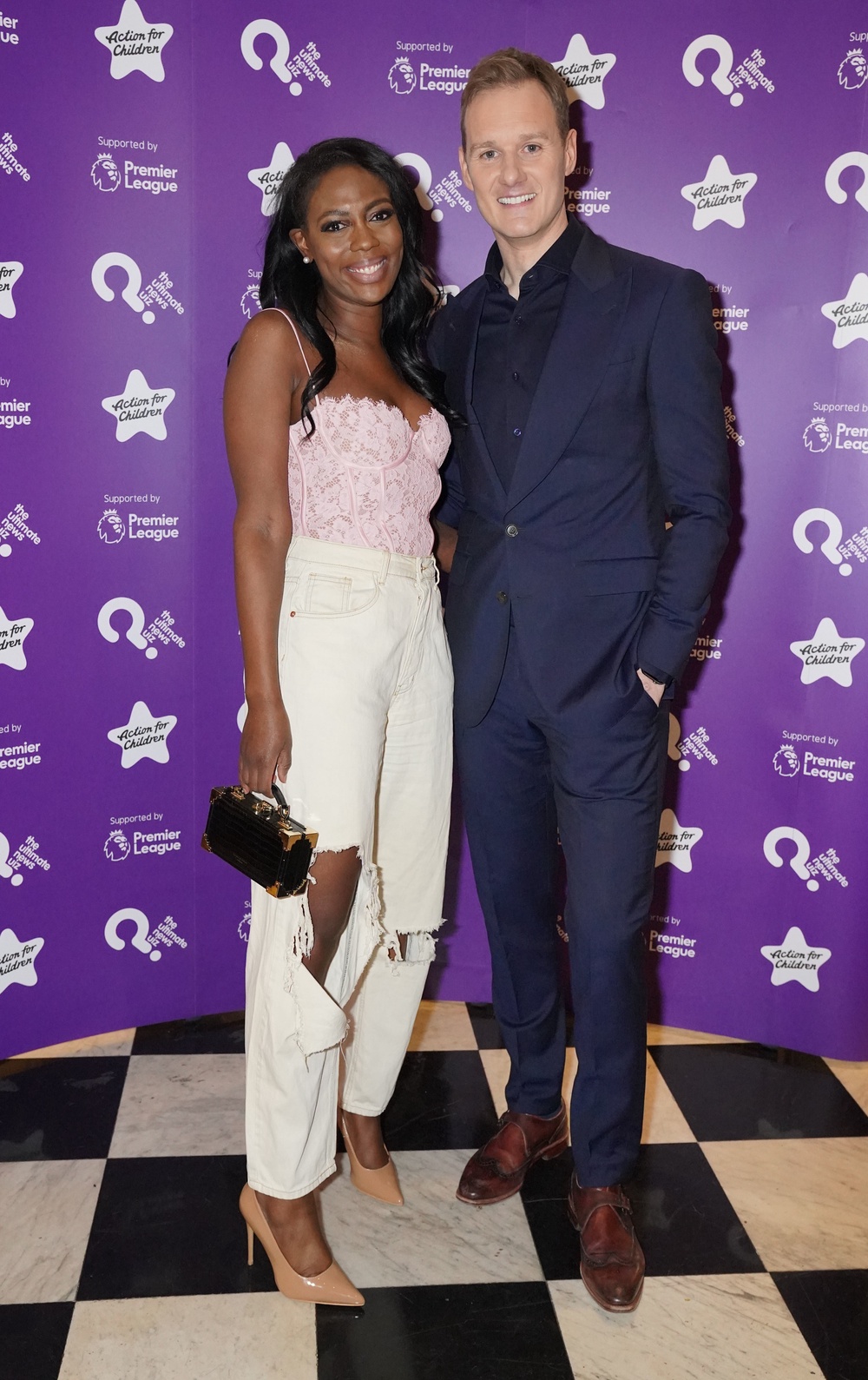 Claudia-Liza Vanderpuije and Dan Walker at a charity event in 2023 (PA)