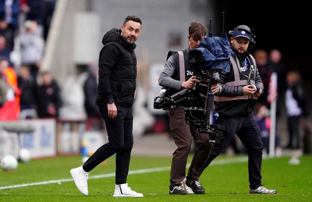 Roberto De Zerbi lost his first game in charge of Tottenham (Owen Humphreys/PA) (PA Wire)
