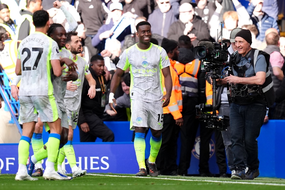 Marc Guehi doubled the away side’s advantage with a smart finish (John Walton/PA) (PA Wire)