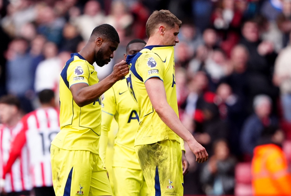 Tottenham fell to another Premier League defeat (Owen Humphreys/PA) (PA Wire)