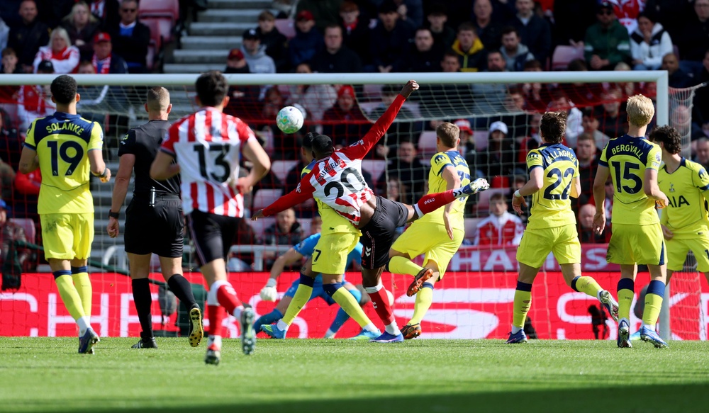Nordi Mukiele’s deflected strike proved to be the match-winner (Owen Humphreys/PA) (PA Wire)