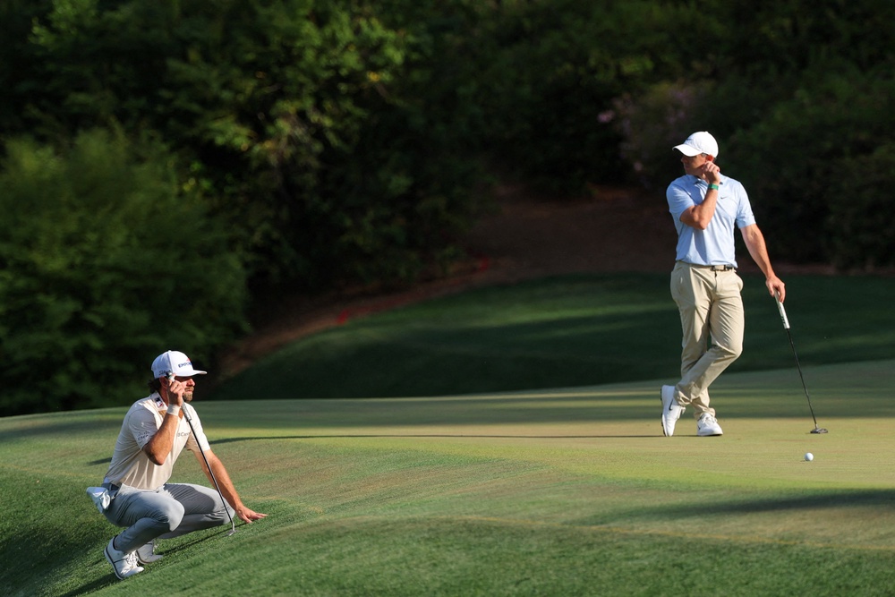 McIlroy held off playing partner Cameron Young (Reuters)