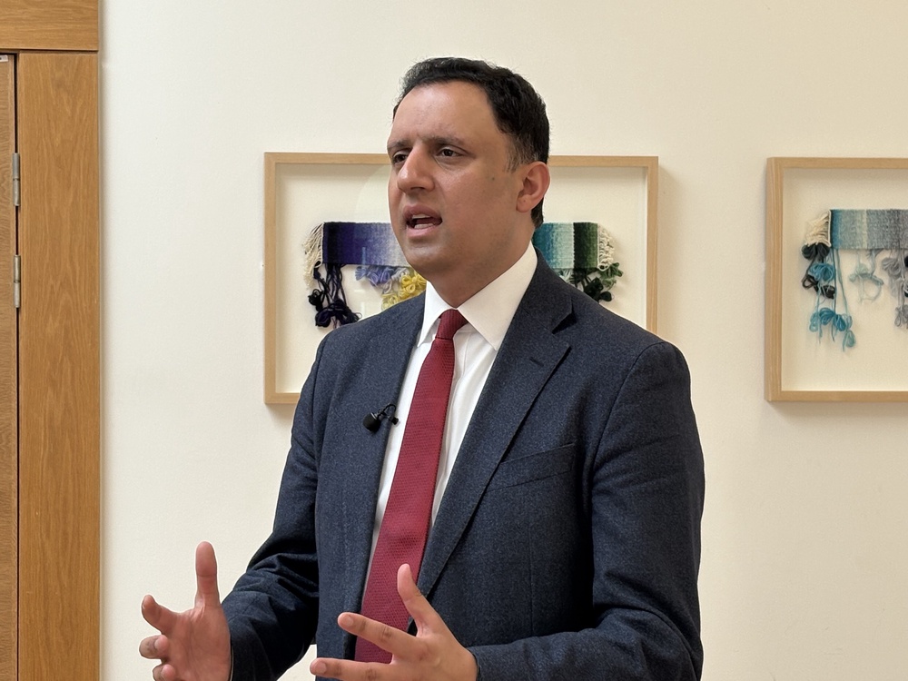 Labour leader Anas Sarwar questioned Mr Swinney on the national security threat (Neil Pooran/PA) (PA Wire)