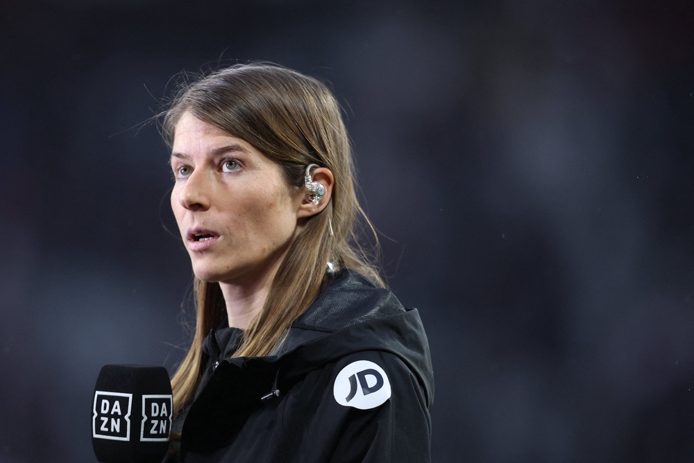 The 34-year-old Eta, a Women’s Champions League winner with Turbine Potsdam in 2010, has been working as Union Berlin’s under-19s coach this season and is due to take charge of the club’s women’s side from the summer (AFP via Getty Images)