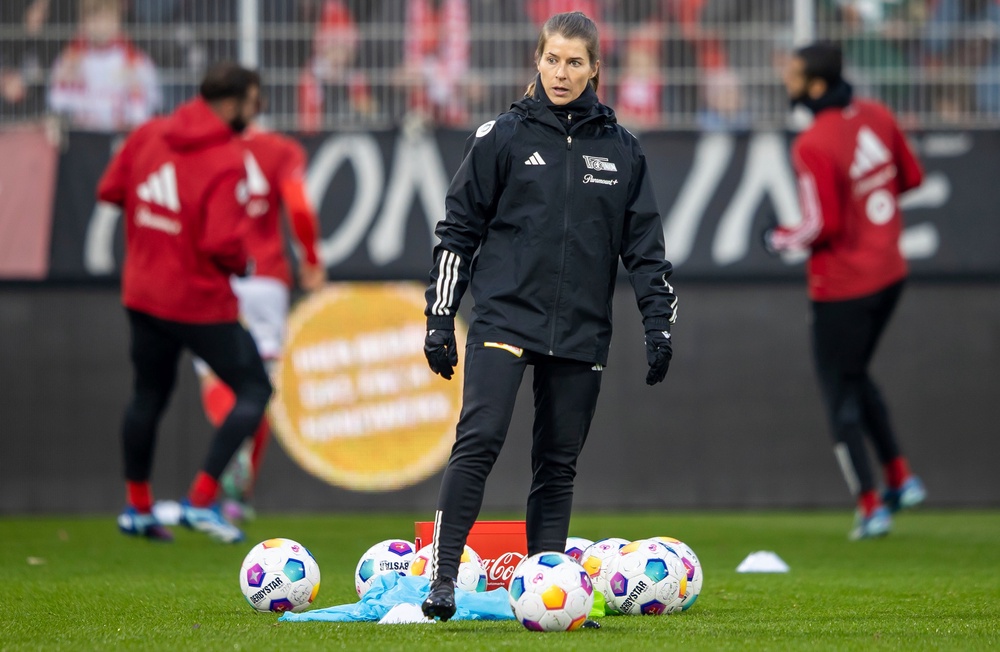 Marie-Louise Eta has been handed the reins after Steffen Baumgart was sacked on Saturday following a 3-1 loss to the Bundesliga’s bottom side Heidenheim (AP)