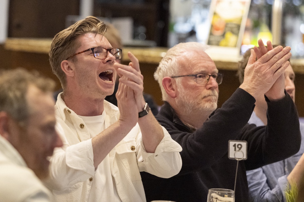 Fans cheer on Rory McIlroy at Holywood Golf Club in County Down (Liam McBurney/PA) (PA Wire)