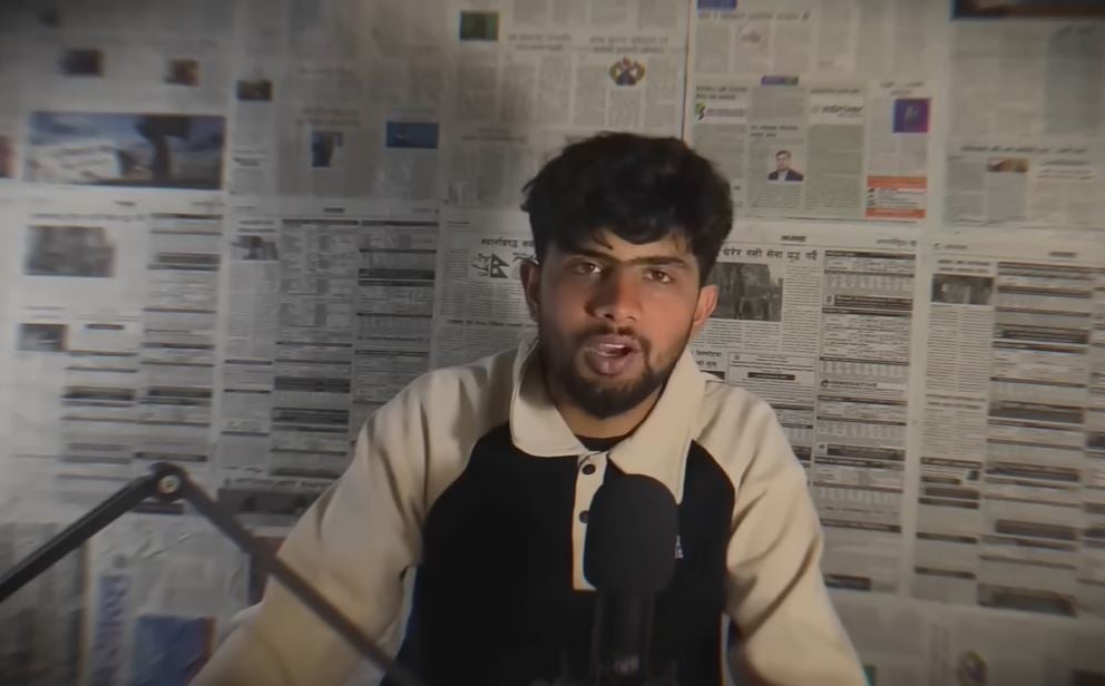 Youtuber Roshan Pokharel was arrested and later released (Good Job Nepal/YouTube)