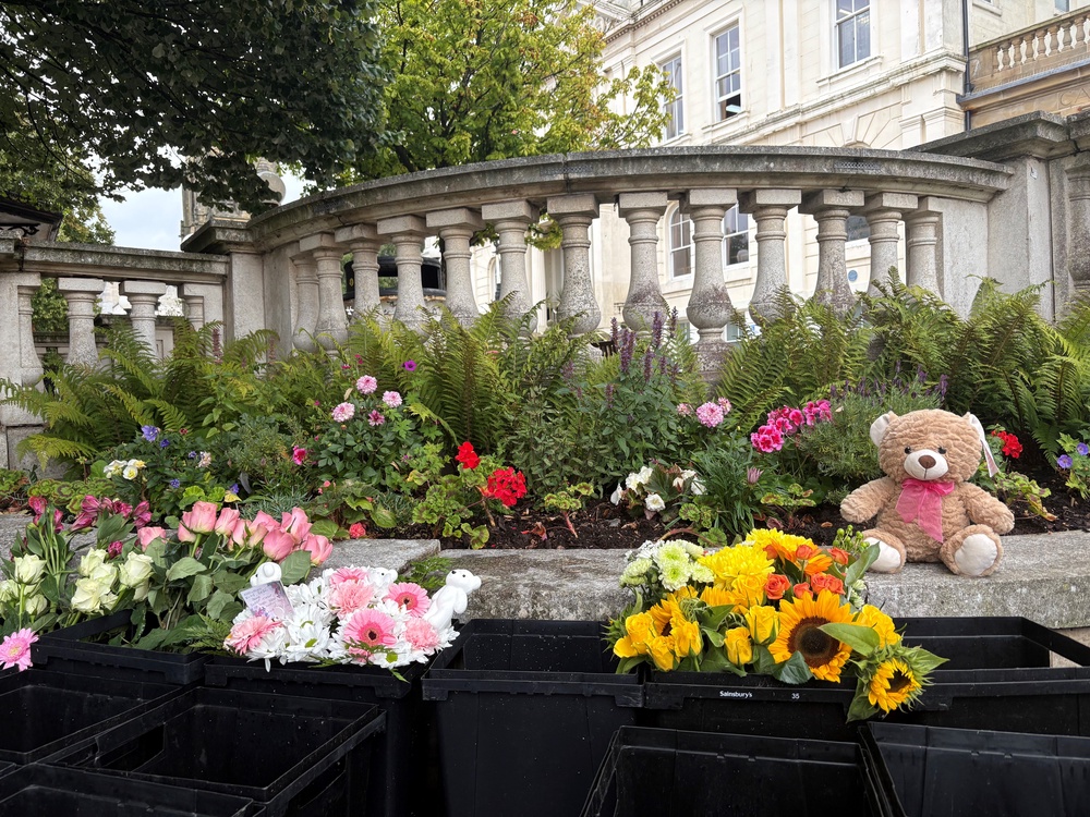 Tributes were left to the victims at Town Hall Gardens in Southport (Eleanor Barlow/PA) (PA Archive)