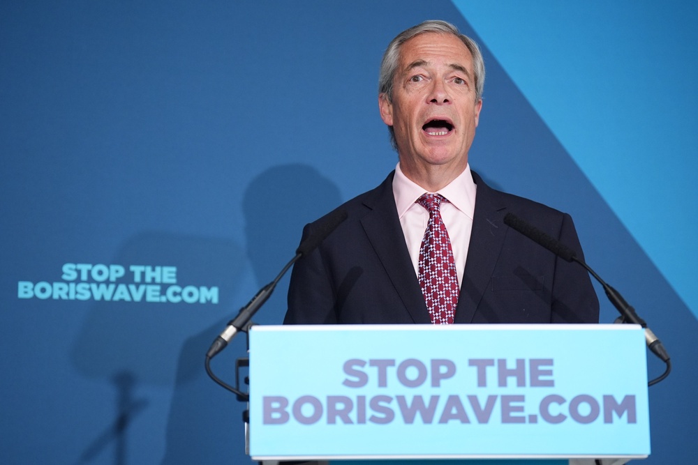 Reform UK leader Nigel Farage said he wanted the proposed inquiry to uncover whether the rise in migration was ‘sheer incompetence, or was it done willfully’ (James Manning/PA) (PA Wire)