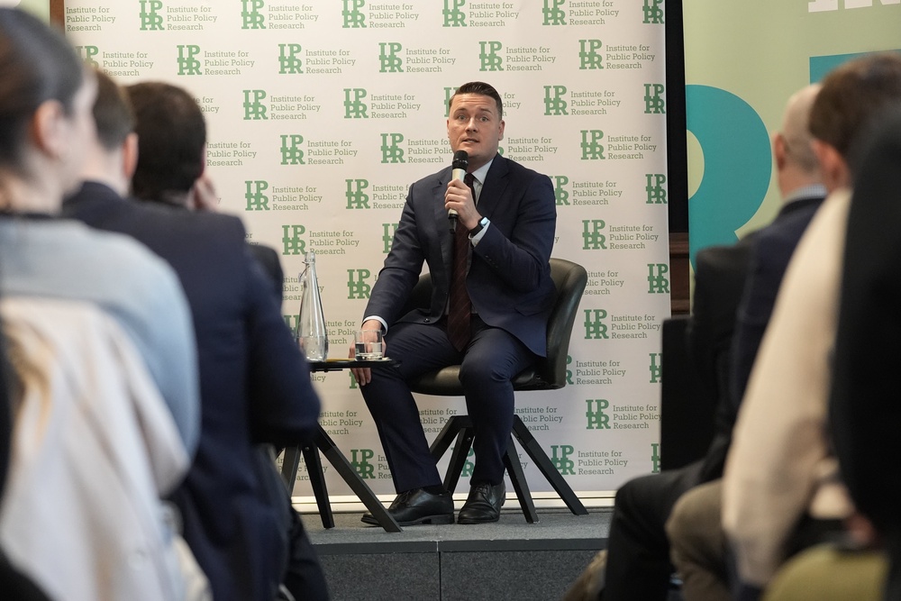 Health Secretary Wes Streeting during his speech at the Institute for Public Policy Research (Stefan Rousseau/PA) (PA Wire)