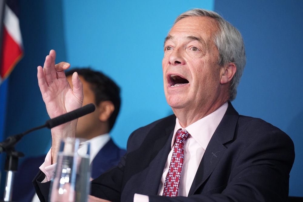 Reform UK leader Nigel Farage said the NHS was ‘not working well’ (James Manning/PA) (PA Wire)