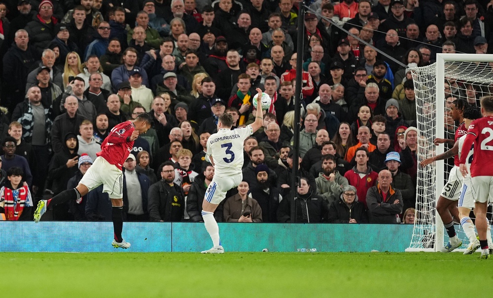 Casemiro pulled a goal back for the hosts (Martin Rickett/PA) (PA Wire)