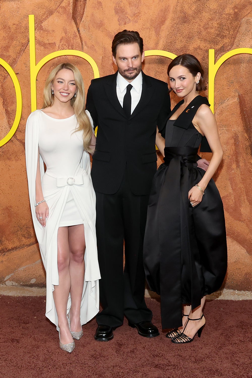 ‘Euphoria’ creator Sam Levinson with stars Sydney Sweeney and Maude Apatow (Getty)