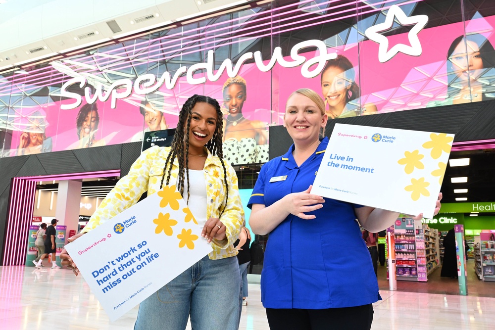 Capital DJ Kemi Rodgers, left, with Marie Curie nurse Ashleigh Wood (Matt Crossick Media Assignments/PA) (PA Wire)