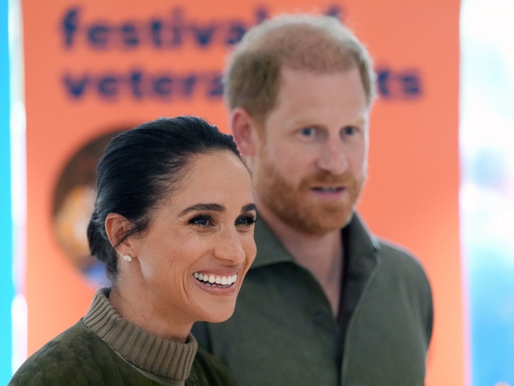 Harry and Meghan arrive at the Australian National Veterans Arts Museum in Southbank, Melbourne (Jonathan Brady/PA) (PA Wire)