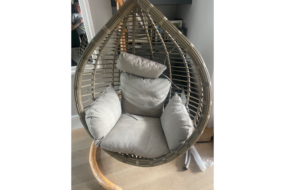This was the most comfortable single-seater egg chair (Jennifer Barton/The Independent)