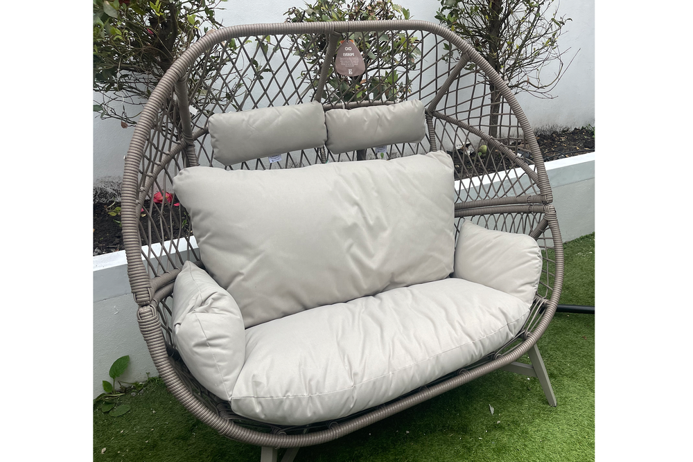 The luxe chair offers a relaxing cocoon (Jennifer Barton/The Independent)