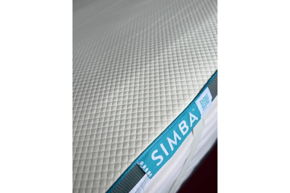 Simba’s hybrid topper has a removable cover that can be machine washed (Sarah Jones/The Independent)