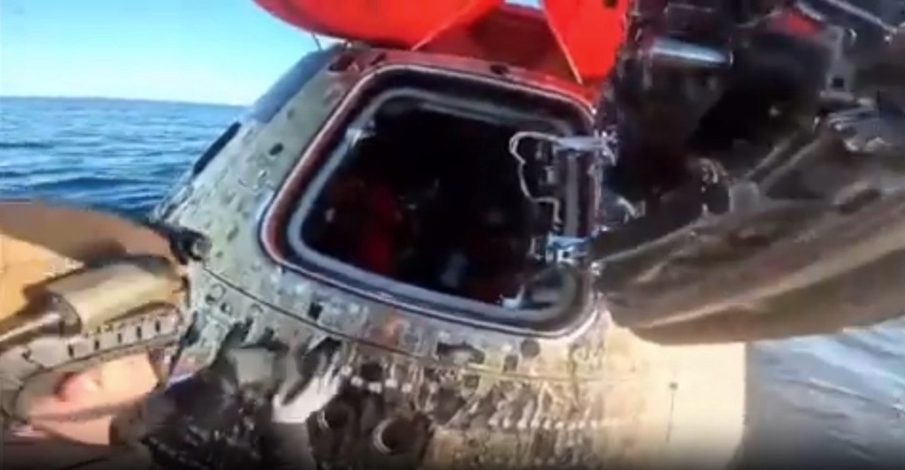 A new NASA video captures the moment U.S. Navy divers opened the Orion crew capsule last Friday off the Southern California coastline. The Artemis II crew are the first to go to the moon in more than 50 years, setting up for future missions to its surface (NASA)