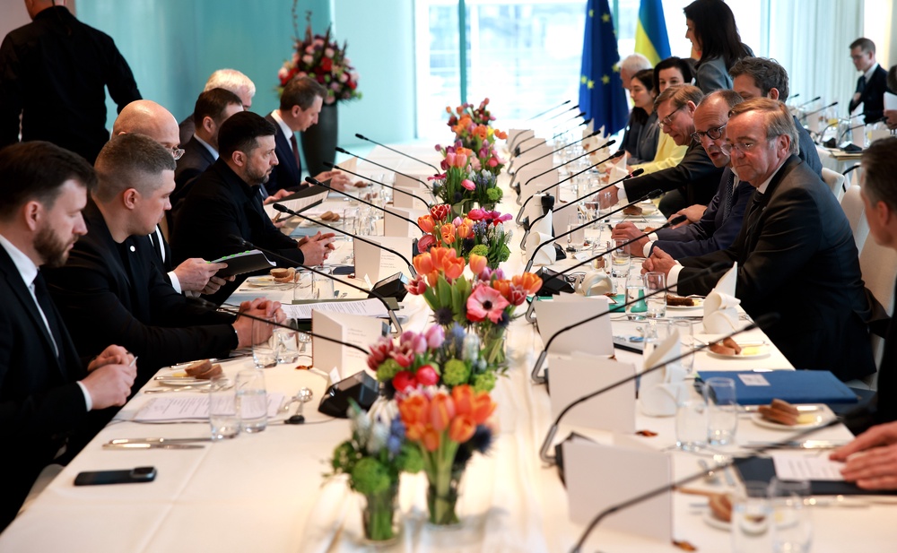 Germany and Ukraine held detailed governmental consultations on Tuesday (Getty)