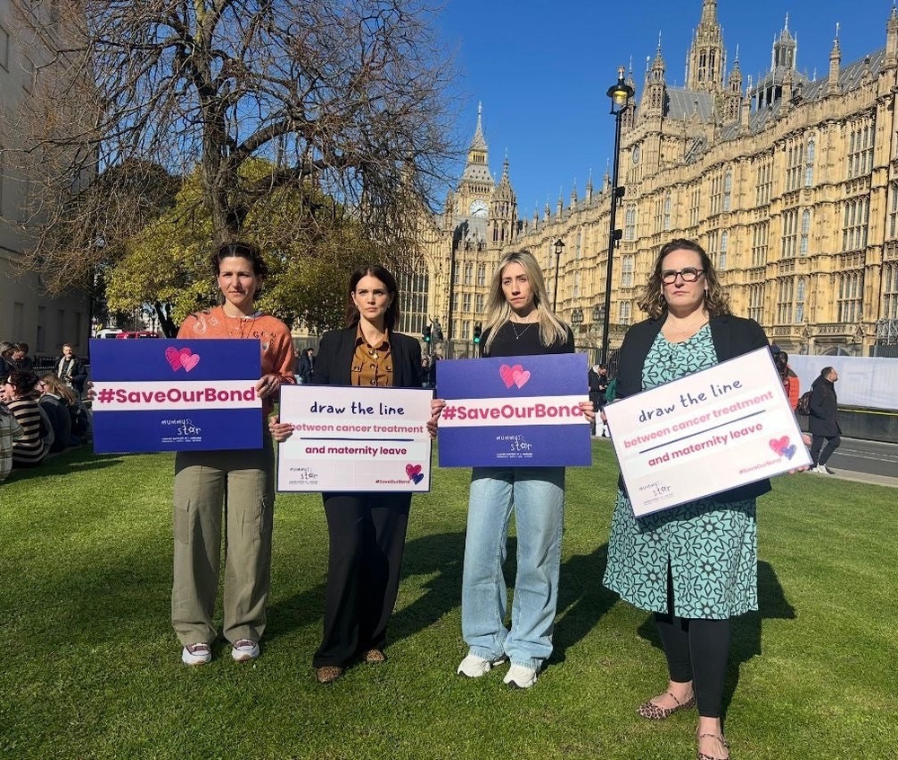 Charity Mummy's Star's #SaveOurBond campaign is urging the government to allow maternity leave to be deferred until cancer treatment has finished (Anna Priest)