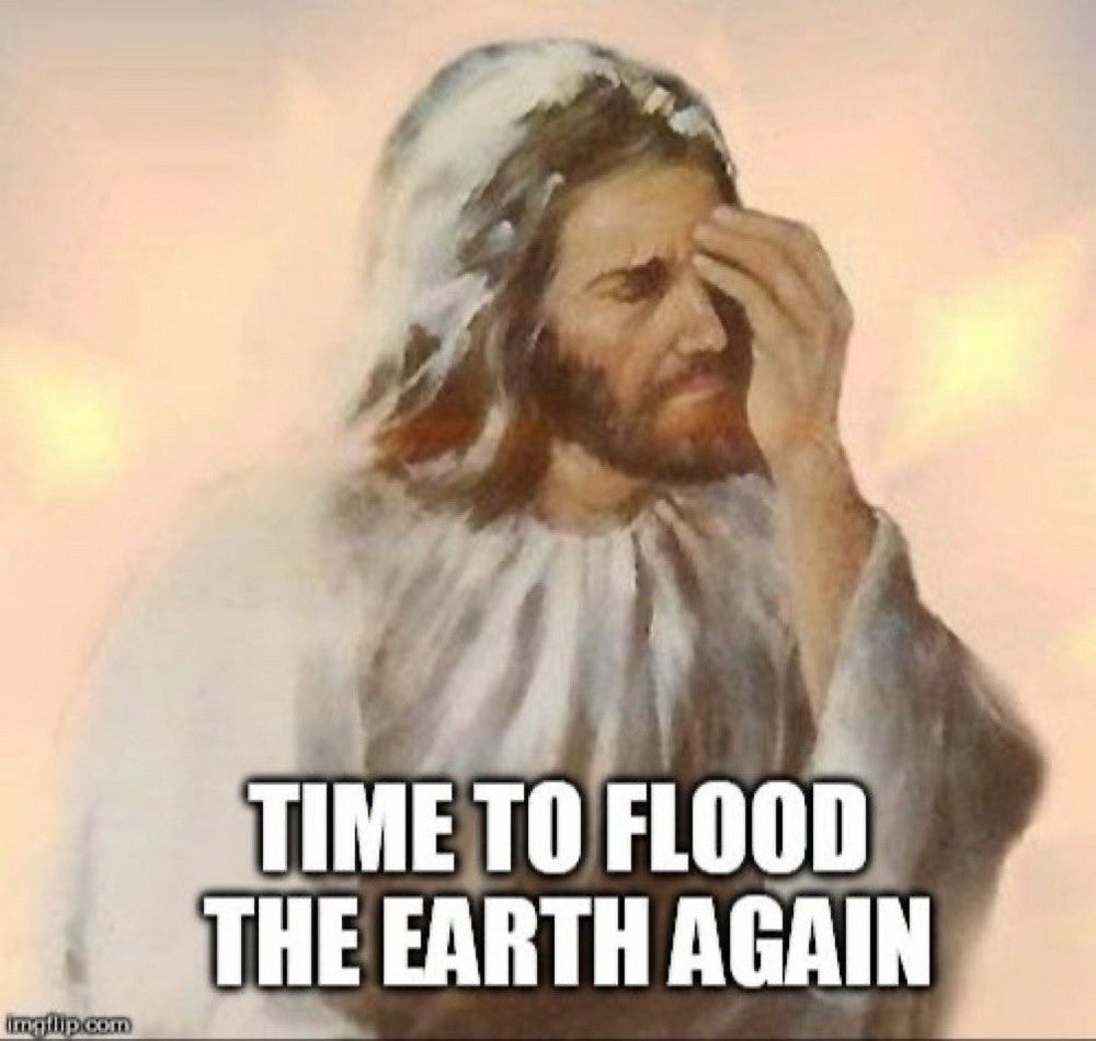 White House officials reportedly shared this meme of Jesus with Politico's Dasha Burns (Dasha Burns/X)