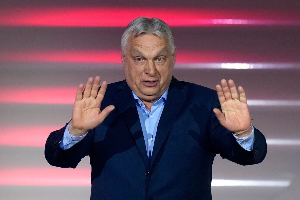 Viktor Orban, a close ally of US President Donald Trump and Russian President Vladimir Putin was voted out of office after 16 years in power in Hungary (AP) (AP)