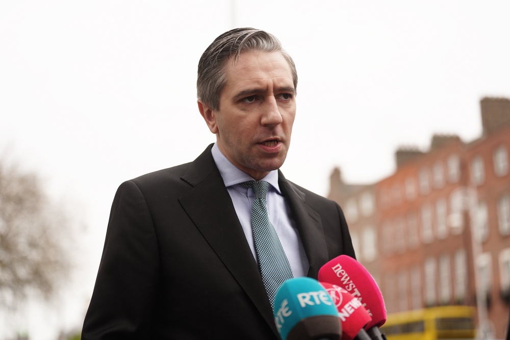 Tanaiste and Finance Minister Simon Harris said his priority was moving forward following the protests (Brian Lawless/PA) (PA Wire)