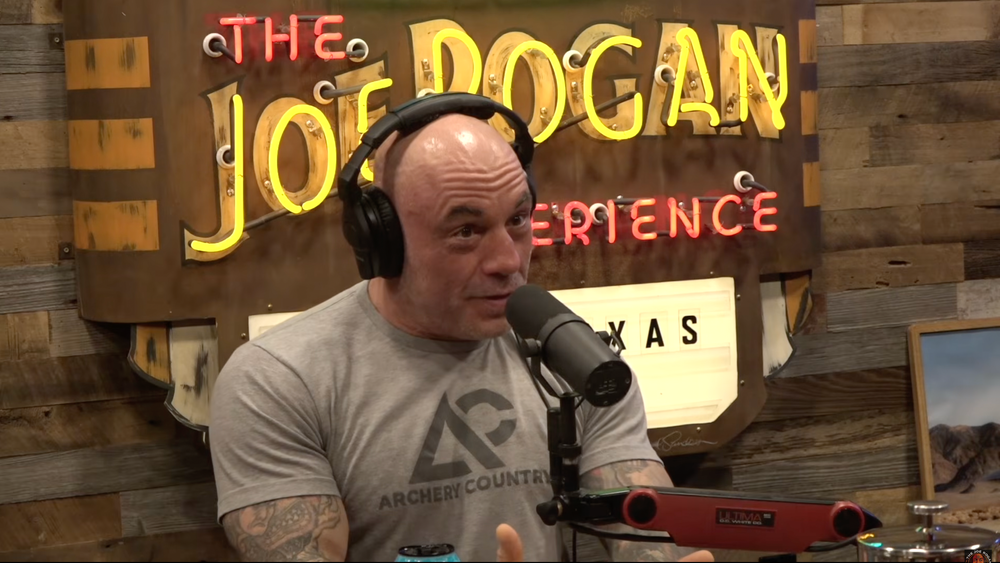 Joe Rogan poked fun at President Donald Trump's claim that an AI-generated image he posted depicted him as a doctor, not as Jesus (The Joe Rogan Experience/YouTube)