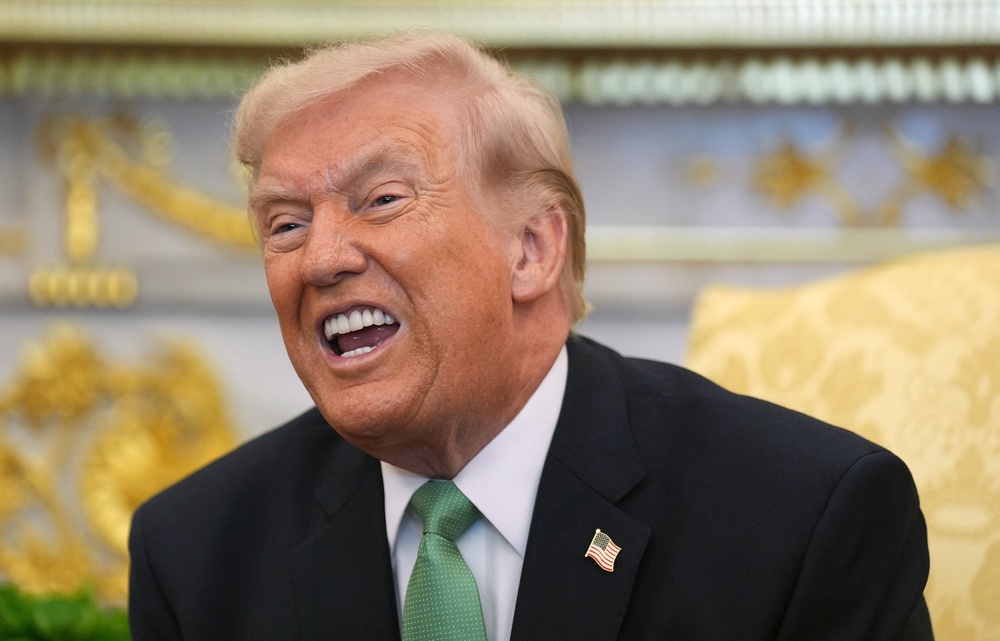 US President Donald Trump has again urged the UK to increase oil and gas extraction from the North Sea. (Niall Carson/PA)