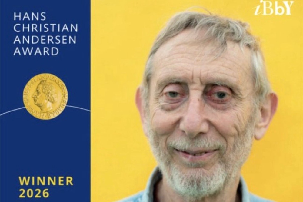 Prize writer: Official announcement about Michael Rosen winning the Hans Christian Anderson Award (Hans Christian Anderson Award)