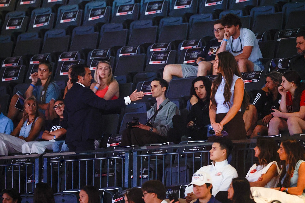 The arena at the University of Georgia was only a quarter full, according to some estimates (Getty)