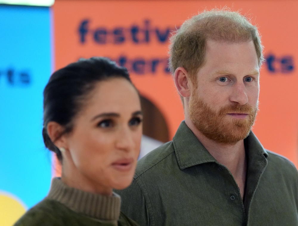 The Duke and Duchess of Sussex at the Australian National Veterans Arts Museum (Jonathan Brady/PA) (PA Wire)