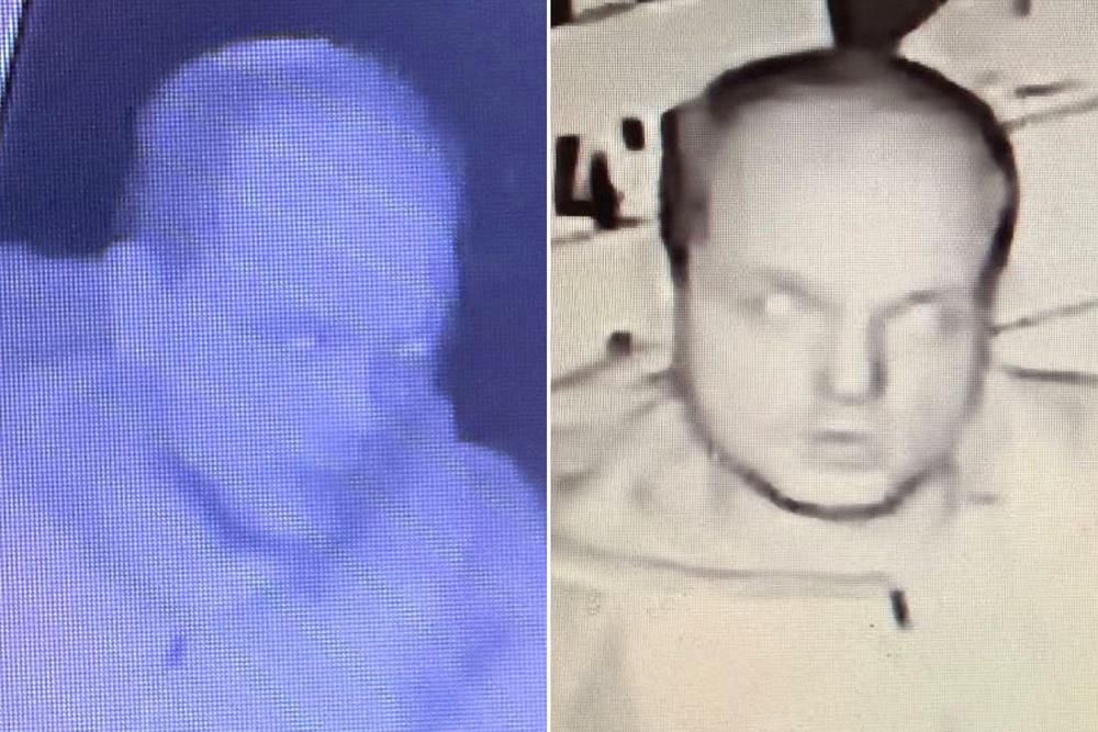 CCTV images show the man inside the museum (The True Crime Museum/Facebook)