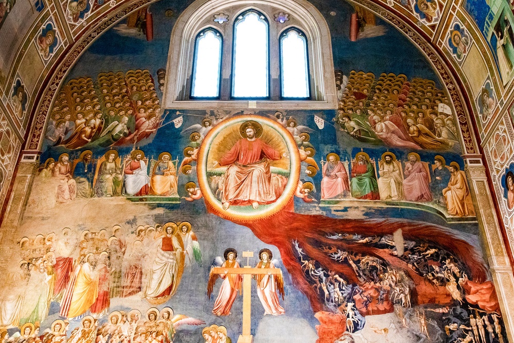 Giotto’s famous work, ‘The Last Judgement’ features a horned goat creature known to represent Satan (Getty/iStock)
